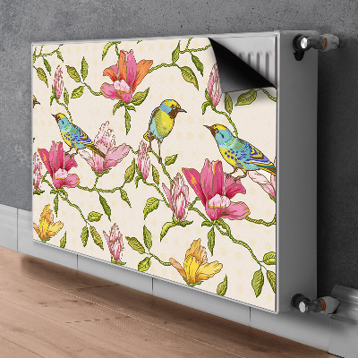 Heizkörperverkleidung magnet Blumen und vögel