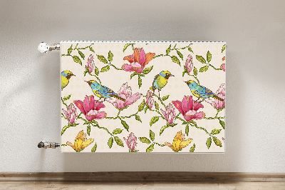 Heizkörperverkleidung magnet Blumen und vögel