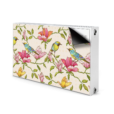 Heizkörperverkleidung magnet Blumen und vögel