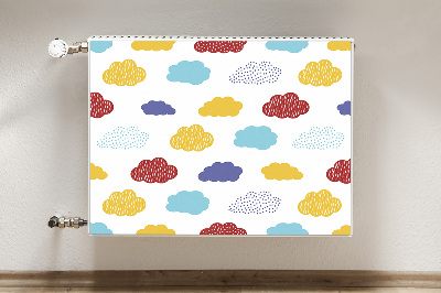 Heizkörperverkleidung magnet Farbenfrohe wolken