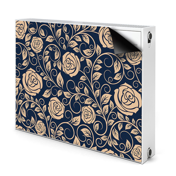 Magnet Heizkörperverkleidung Vintage goldene rosen