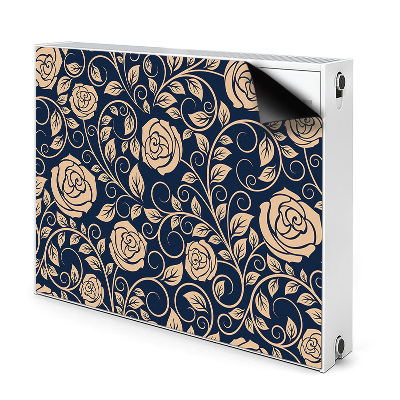 Magnet Heizkörperverkleidung Vintage goldene rosen