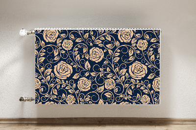 Magnet Heizkörperverkleidung Vintage goldene rosen