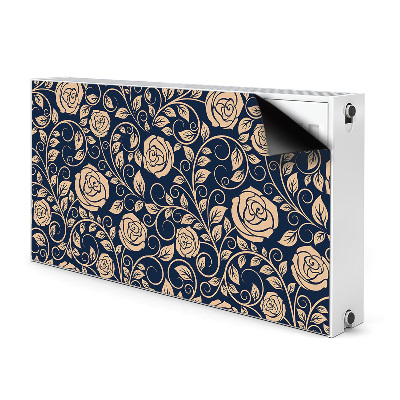Magnet Heizkörperverkleidung Vintage goldene rosen