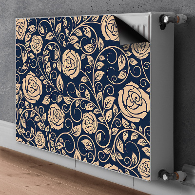 Magnet Heizkörperverkleidung Vintage goldene rosen