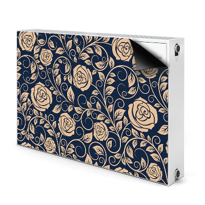 Magnet Heizkörperverkleidung Vintage goldene rosen
