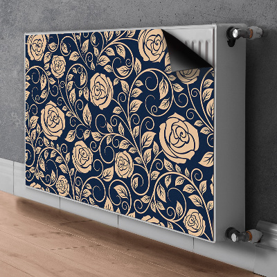 Magnet Heizkörperverkleidung Vintage goldene rosen