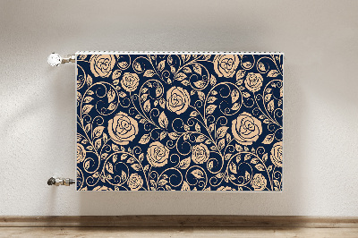 Magnet Heizkörperverkleidung Vintage goldene rosen