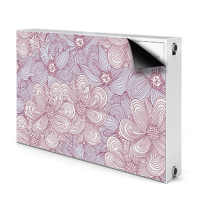 Heizkörperverkleidung magnet Doodle blumen