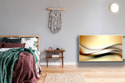 Magnet Heizkörperverkleidung Beige abstraktion