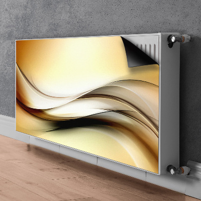 Magnet Heizkörperverkleidung Beige abstraktion