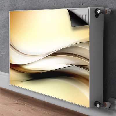 Magnet Heizkörperverkleidung Beige abstraktion
