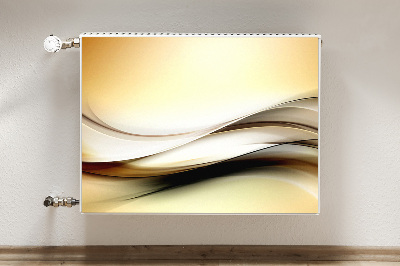 Magnet Heizkörperverkleidung Beige abstraktion
