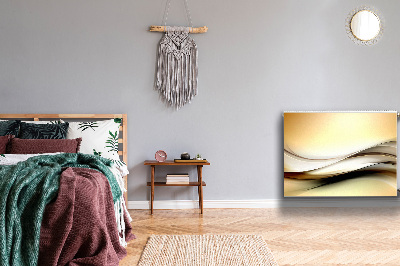 Magnet Heizkörperverkleidung Beige abstraktion