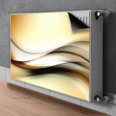 Magnet Heizkörperverkleidung Beige abstraktion