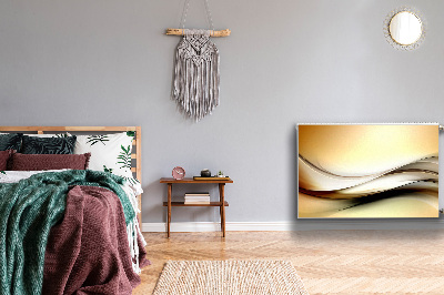 Magnet Heizkörperverkleidung Beige abstraktion