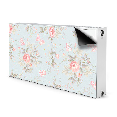 Magnet Heizkörperverkleidung Rosen und schmetterlinge