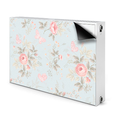 Magnet Heizkörperverkleidung Rosen und schmetterlinge