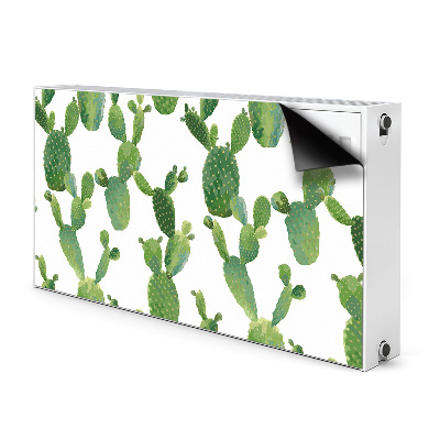 Dekorative Heizkörperabdeckung Cacti gestrichen