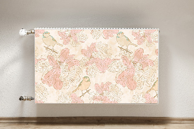 Magnet Heizkörperverkleidung Beige vögel