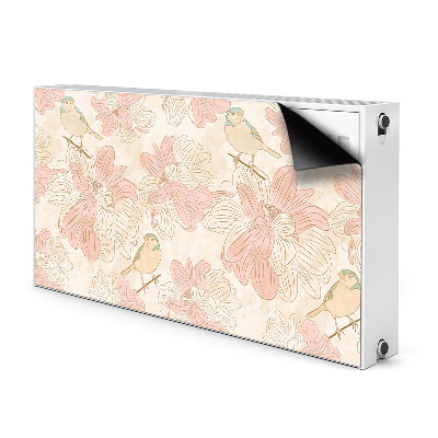 Magnet Heizkörperverkleidung Beige vögel