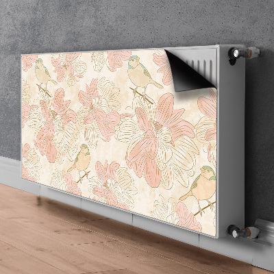 Magnet Heizkörperverkleidung Beige vögel