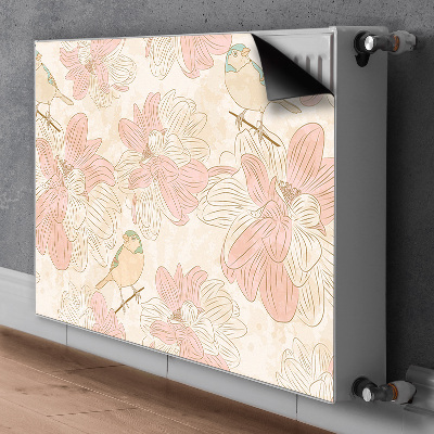 Magnet Heizkörperverkleidung Beige vögel