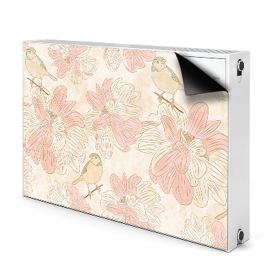 Magnet Heizkörperverkleidung Beige vögel