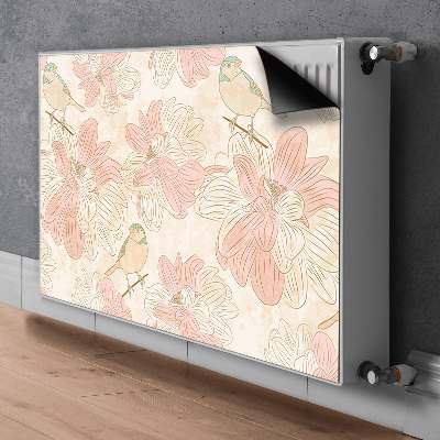 Magnet Heizkörperverkleidung Beige vögel