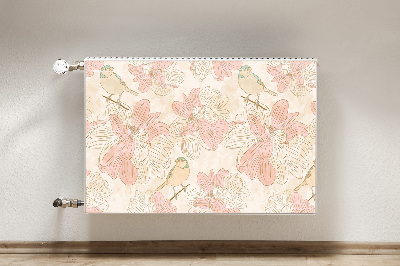 Magnet Heizkörperverkleidung Beige vögel