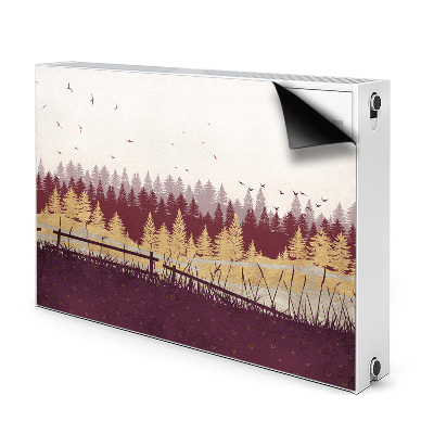 Heizkörperverkleidung magnet Herbstwald