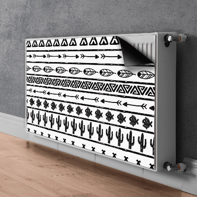 Magnet Heizkörperverkleidung Boho schwarz und weiß