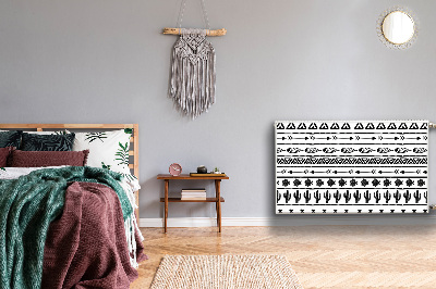 Magnet Heizkörperverkleidung Boho schwarz und weiß