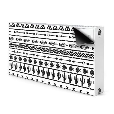 Magnet Heizkörperverkleidung Boho schwarz und weiß