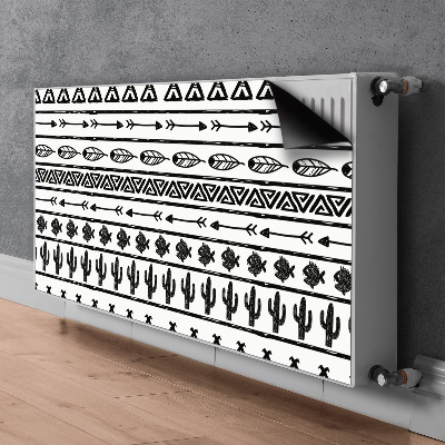 Magnet Heizkörperverkleidung Boho schwarz und weiß