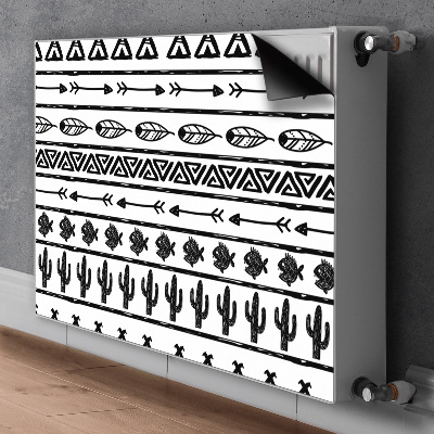 Magnet Heizkörperverkleidung Boho schwarz und weiß