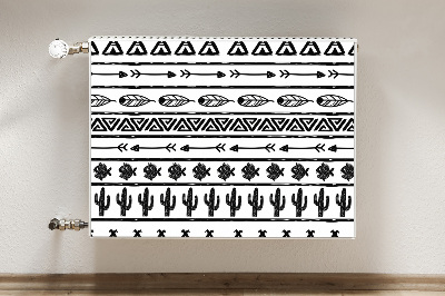 Magnet Heizkörperverkleidung Boho schwarz und weiß