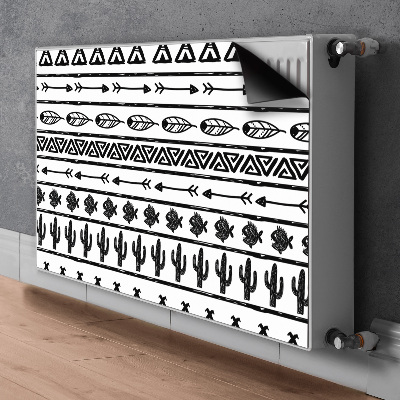 Magnet Heizkörperverkleidung Boho schwarz und weiß