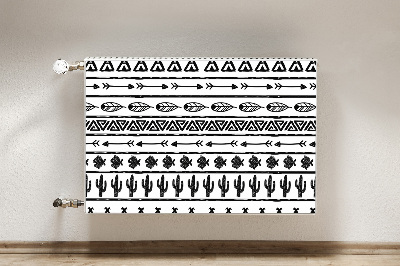 Magnet Heizkörperverkleidung Boho schwarz und weiß