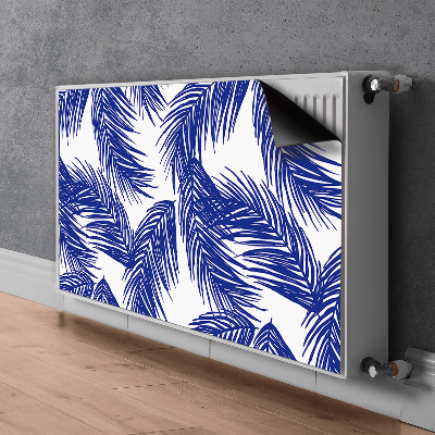 Heizkörperverkleidung magnet Marineblaues blatt