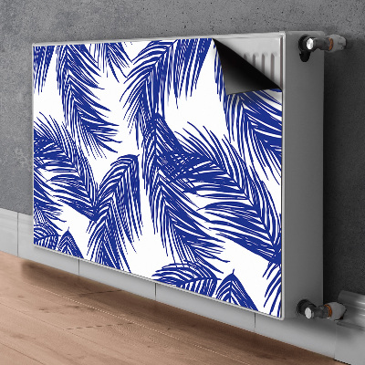 Heizkörperverkleidung magnet Marineblaues blatt