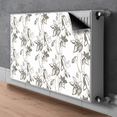 Magnet Heizkörperverkleidung Blumenzeichnung
