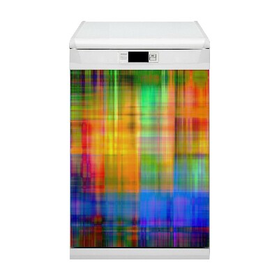 Dekorativer Magnet für eine Spülmaschine Farbenfroher Kühlergrill