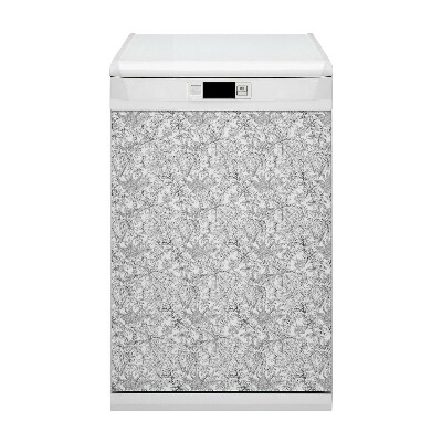 Dekorativer Magnet für eine Spülmaschine Gezogene Blätter