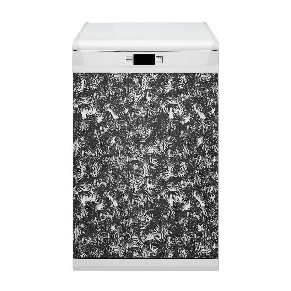 Dekorativer Magnet für eine Spülmaschine Schwarze Palmen