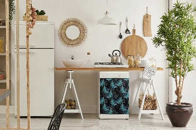 Magnet für eine Spülmaschine Dunkle Blätter
