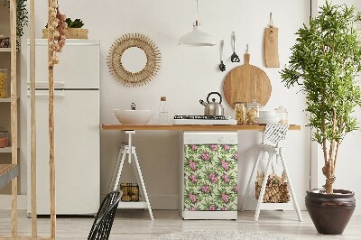 Dekorativer Magnet für eine Spülmaschine Tropische Blumen