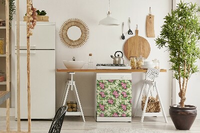 Dekorativer Magnet für eine Spülmaschine Tropische Blumen