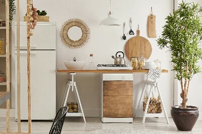 Magnet für eine Spülmaschine Braunes Holz