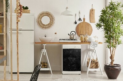 Magnet für eine Spülmaschine Schwarze Abstraktion